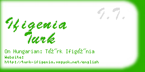 ifigenia turk business card